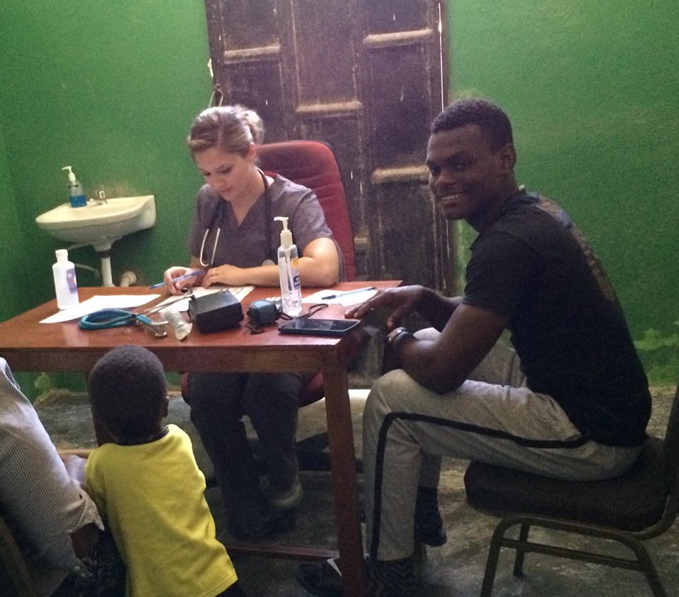 Medical team providing care during a clinic trip